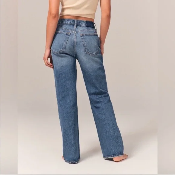 abercrombie & fitch 90s low rise baggy jeans - Picture 3 of 6